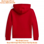 Polo Ralph Lauren Boys 8-20 Triple-Pony Fleece Full-Zip Hoodie