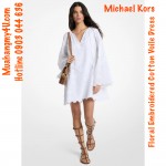 Michael Kors - Beaded Floral Crochet Mini Dress