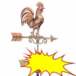 Bantam Rooster Weathervane by Good Directions